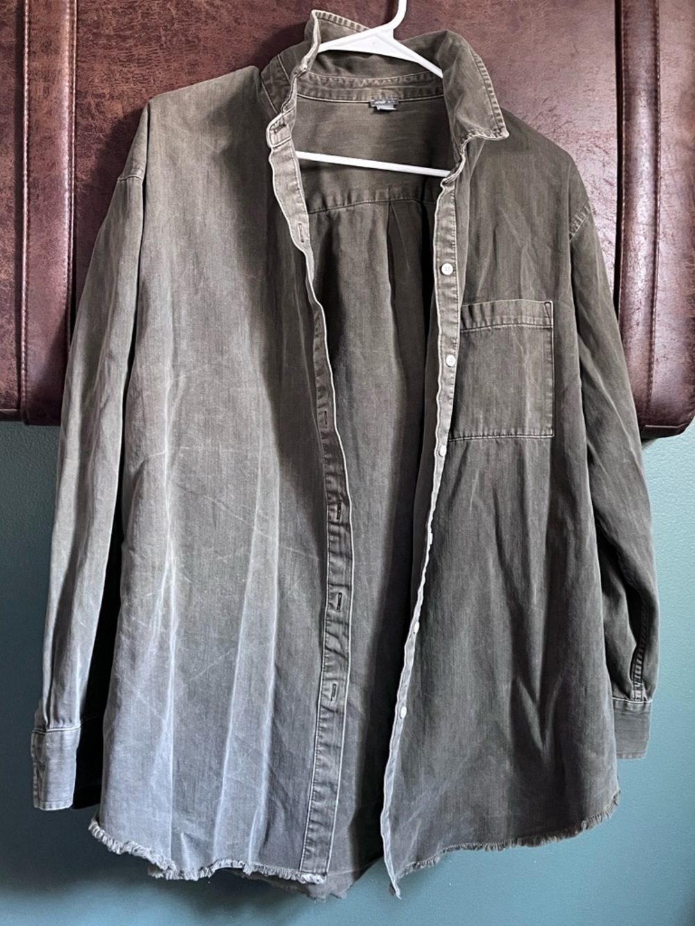 Aerie Button-Up Oversized Shirt